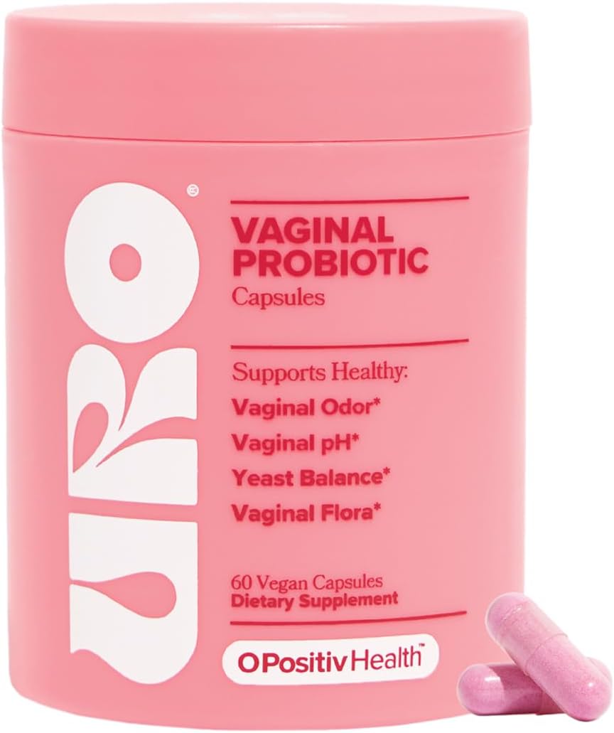 O Positiv URO Vaginal Probiotics for Women – pH Balance, Odor Control & Feminine Microbiome Support with Prebiotics & Lactobacillus