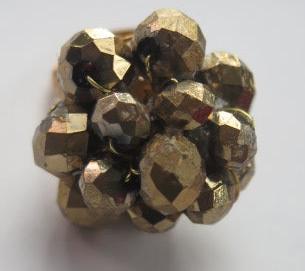 Gold beads cluster