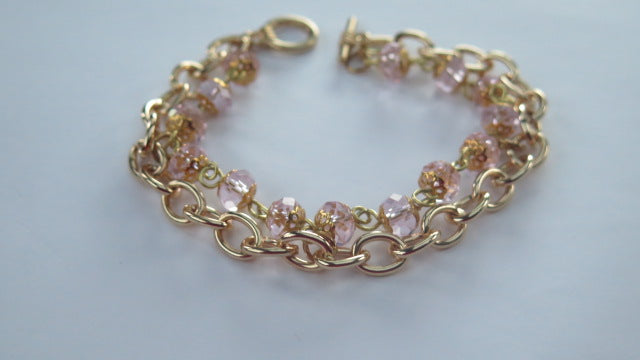 Gold pink Bracelet