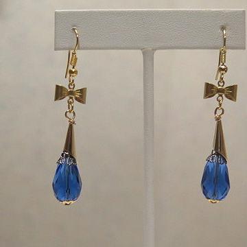 Handmade Blue Earring / Handmade Earring For Women/ Proffessional Office Wear/ Special Event