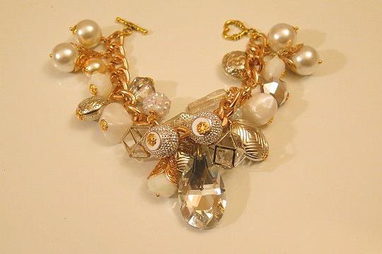 White Chunky Bracelet/ White Bracelet/ Statement Chunky White Bracelet