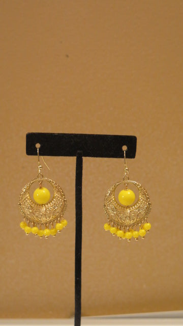Yellow Chandeliere Earring