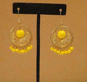 Yellow Chandeliere Earring