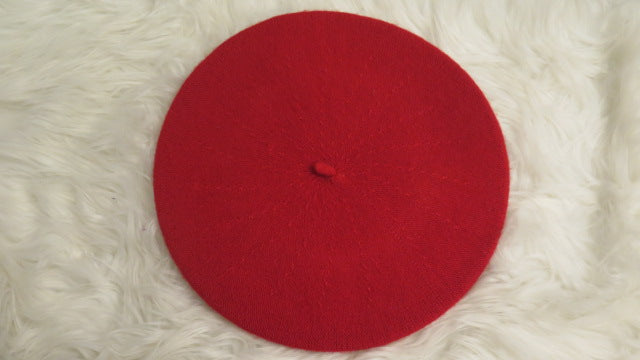 Red Double Bow Beret/ Red French Beret/ Red Bow Beret/ Red Stylish Beret/ Red Beret For Women