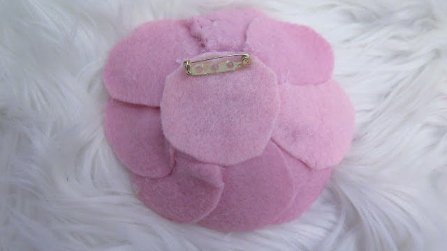 Pink Felt Flower Brooch/ Pink Flower Brooch/ Pink Brooch