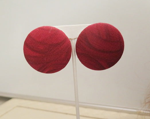 Black Red Headband & Earring/ Dark Red Headband With Headband & Earring/ Headband & Earring