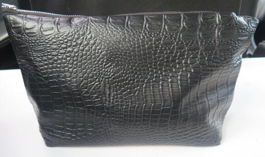 Black Leather Pouch/ Multifunctional Storage and Traveling Bags/ Jewelry Bag