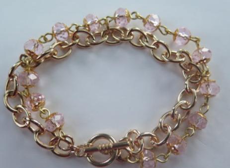 Pink Gold Bracelet/ Gold Bracelet