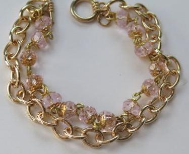 Pink Gold Bracelet/ Gold Bracelet