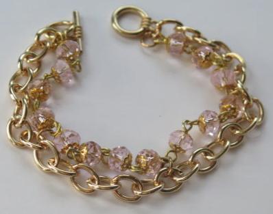 Pink Gold Bracelet/ Gold Bracelet