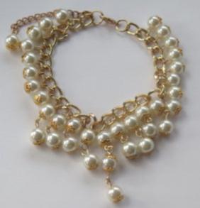 Pearl Cluster Bracelet/ Grape - Inspired Bracelet/ Pearl Bracelet