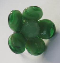 Green Flower Ring/ Green Ring/ Flower Ring