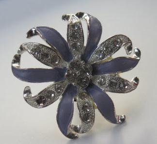 Purple Flower Ring/ Large Flowr Ring/ Purple Ring/Flower Ring