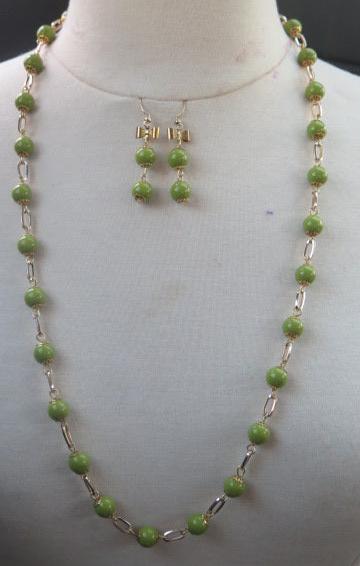 Lemon Green Jewelry set