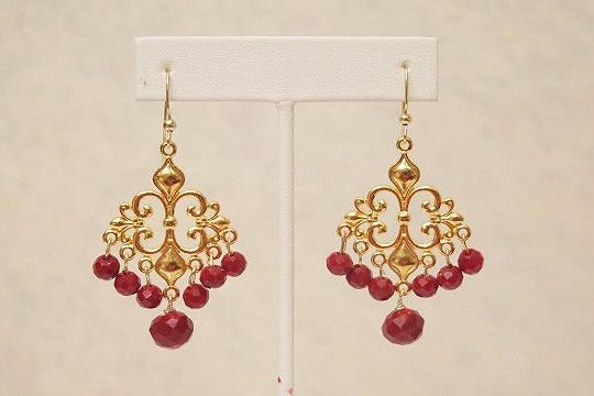 red special event earrings