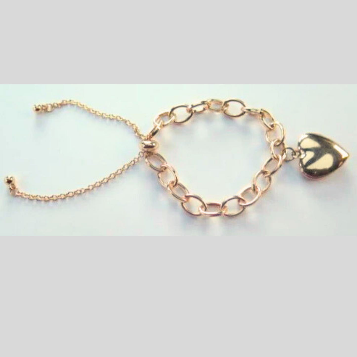 Gold Heart-shape Bracelet/ Gold Bracelet