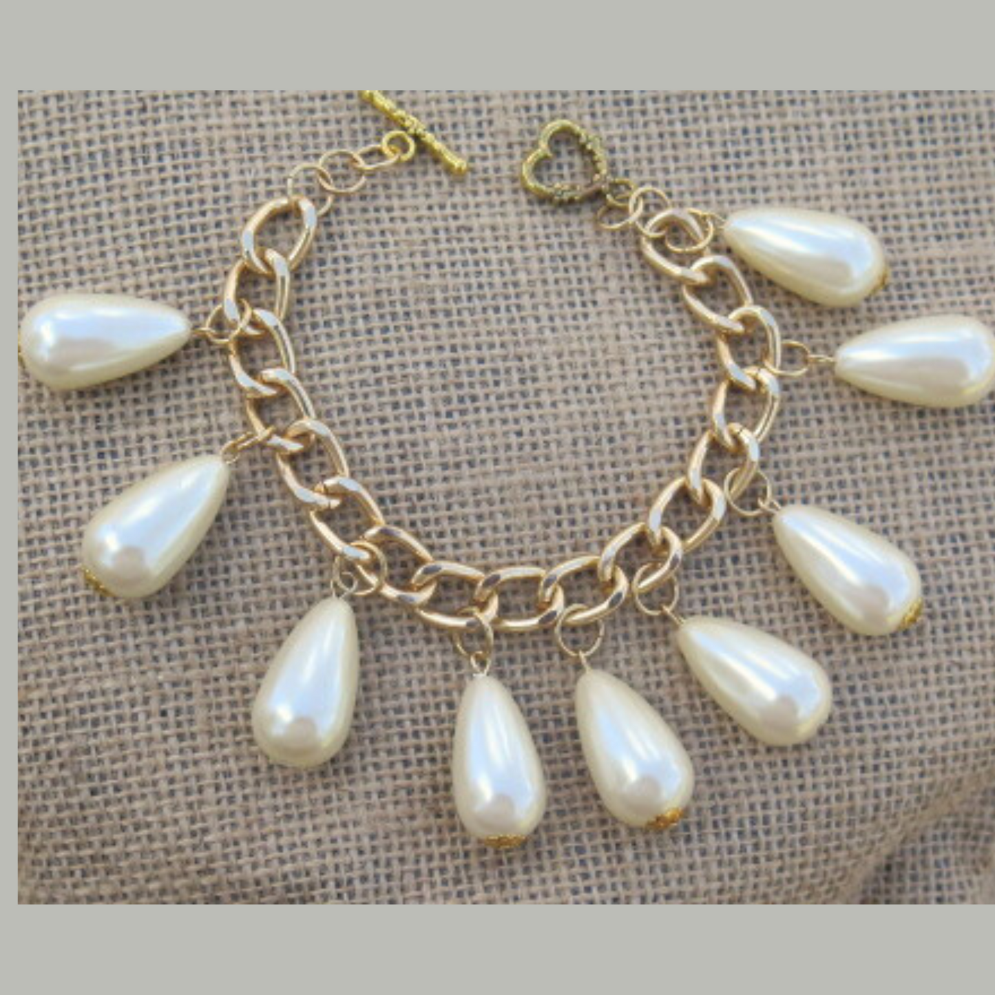 Pearl Charm Bracelet/ Pearl Bracelet/ Bracelet for Women/ Pearl Bracelet.