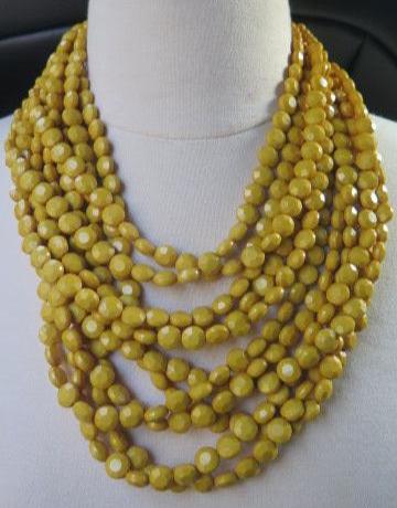 Yellow Beads necklace