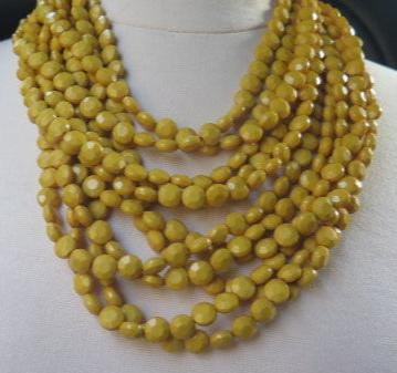 Yellow layered necklace