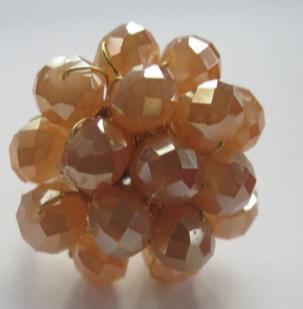 brown Gold beads Cluster