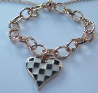 check black white bracelet