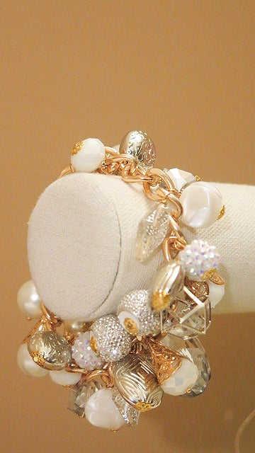 cluster white bracelet