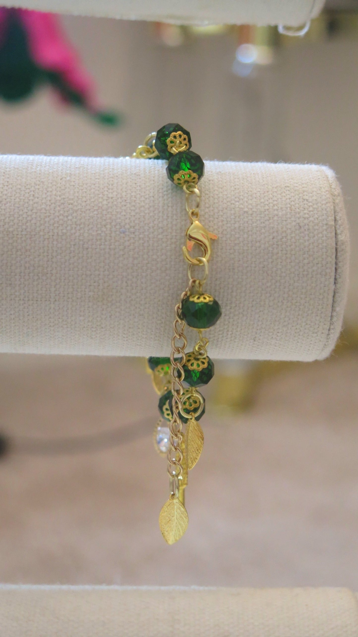 green bracelet closure