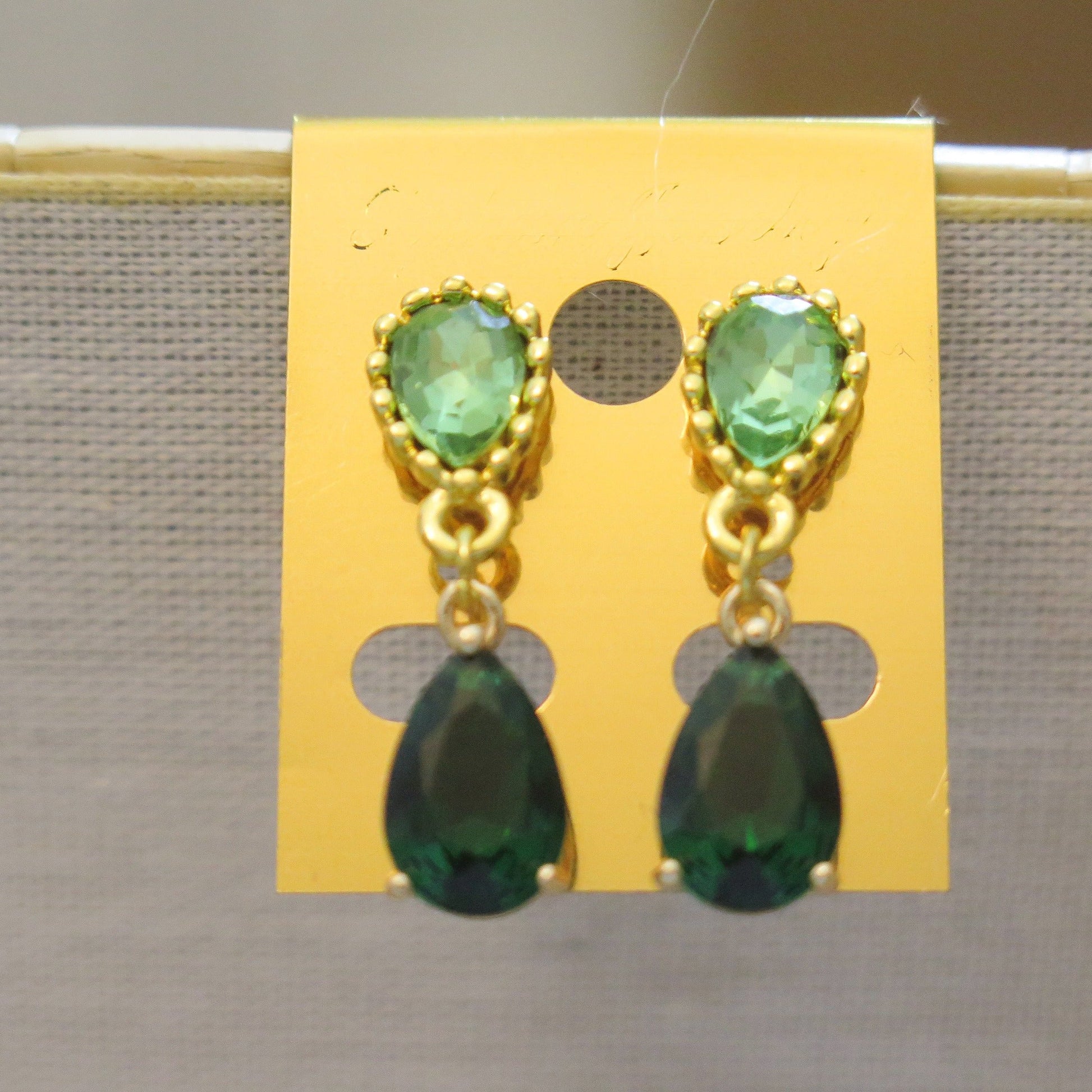green gold earring for women
