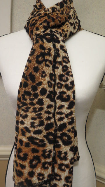 Large Handmade animal Print scarf for women