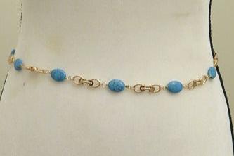 turquoise gold necklace