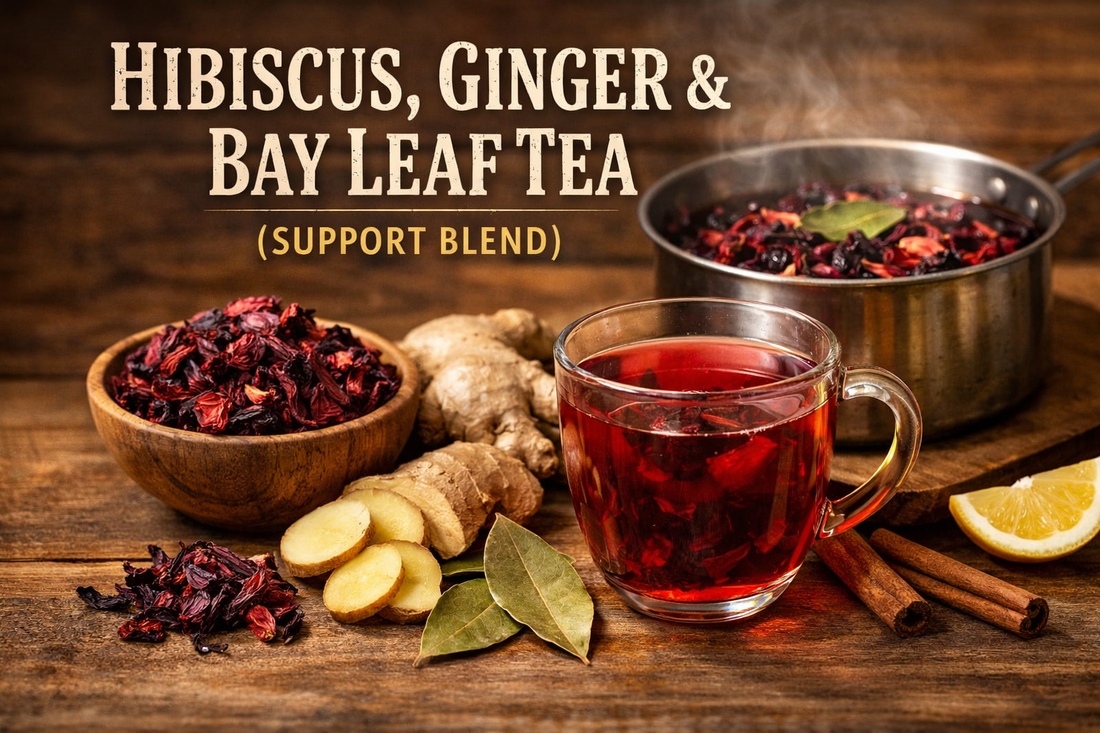 HIBISCUS, GINGER & BAY LEAF TEA (SUPPORT BLEND)