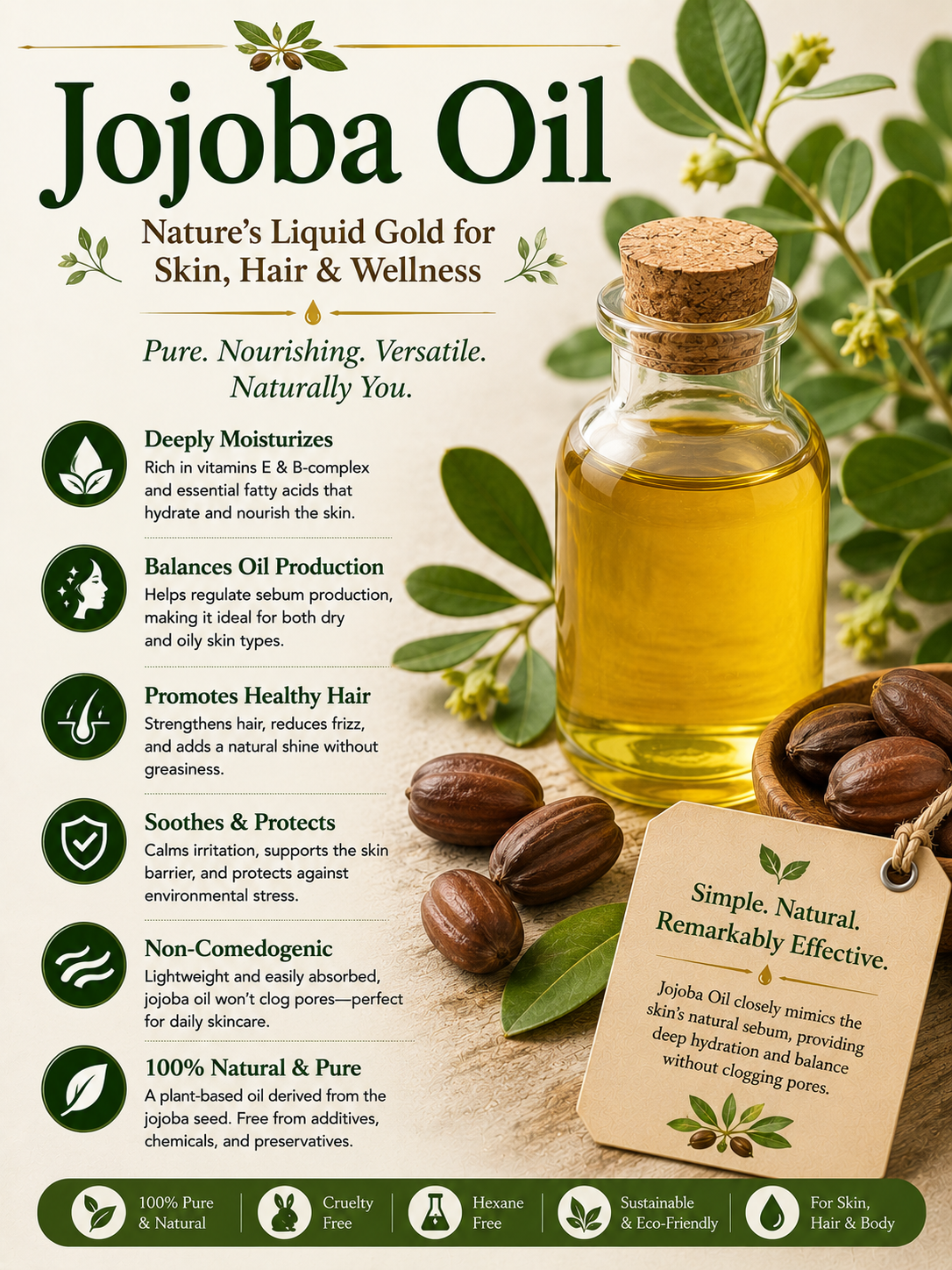 Jojoba oil natural remedy benefits uses side effects and wellness guide