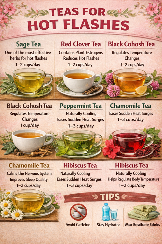 TEAS FOR HOT FLASHES