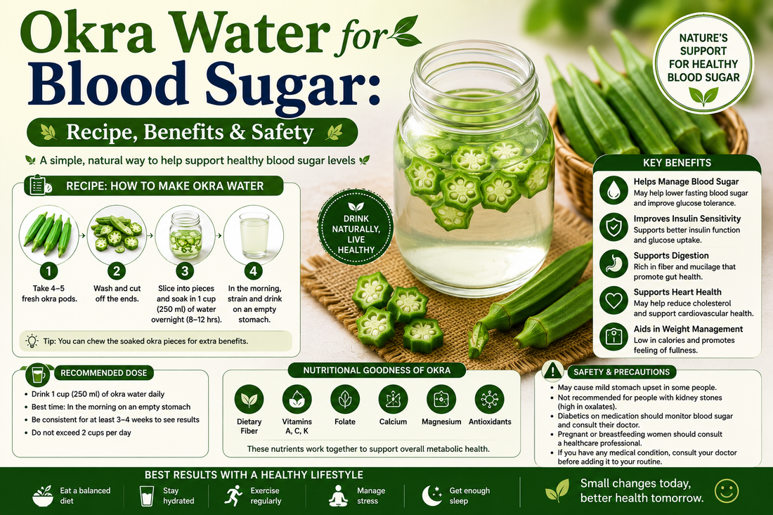 Okra Water for Blood Sugar: Recipe, Benefits & Safety