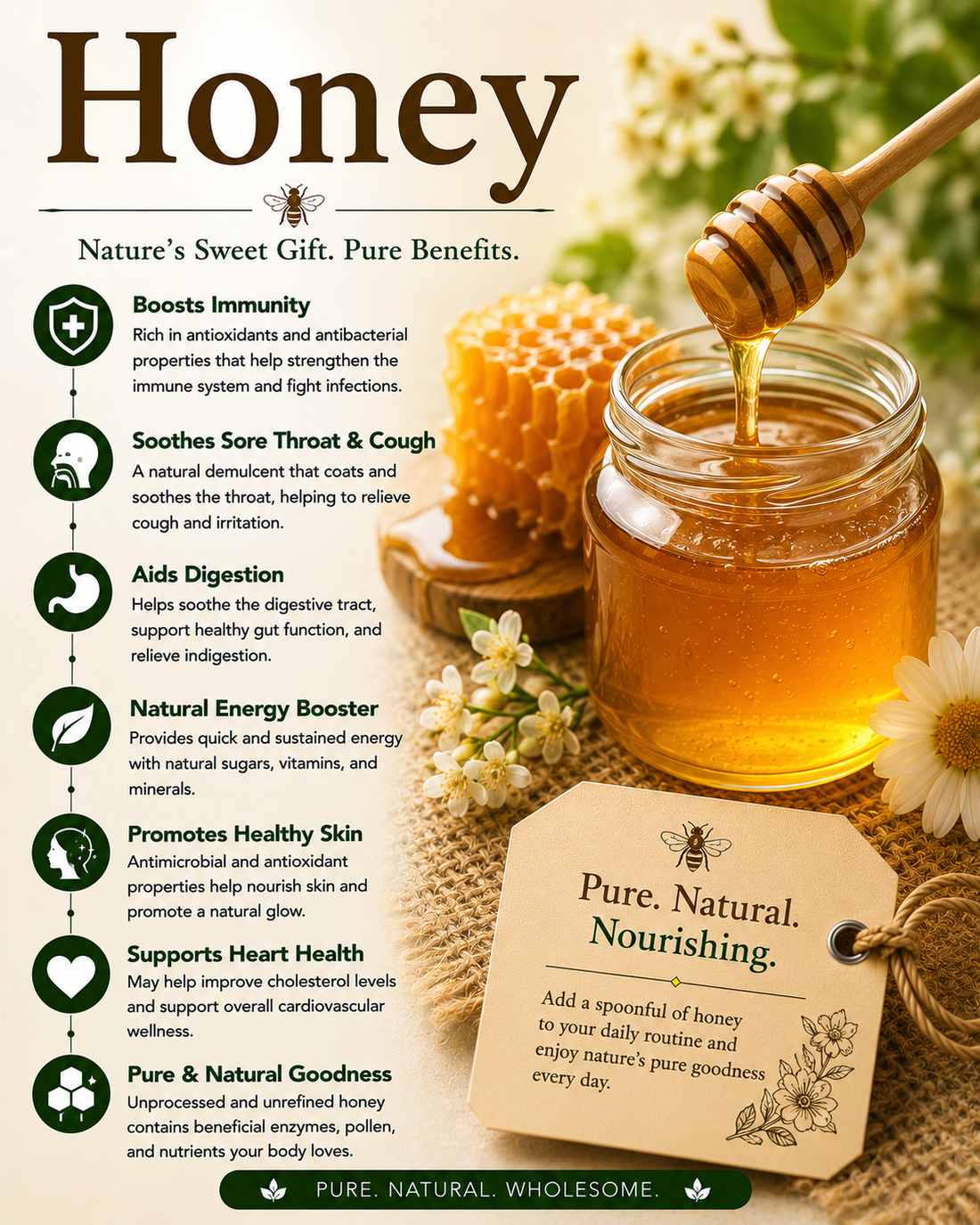 Honey natural remedy benefits uses side effects and wellness guide