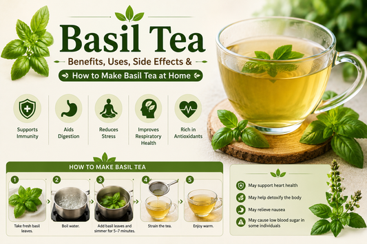 Basil Tea Benefits, Uses, Side Effects & How to Make Basil Tea at Home