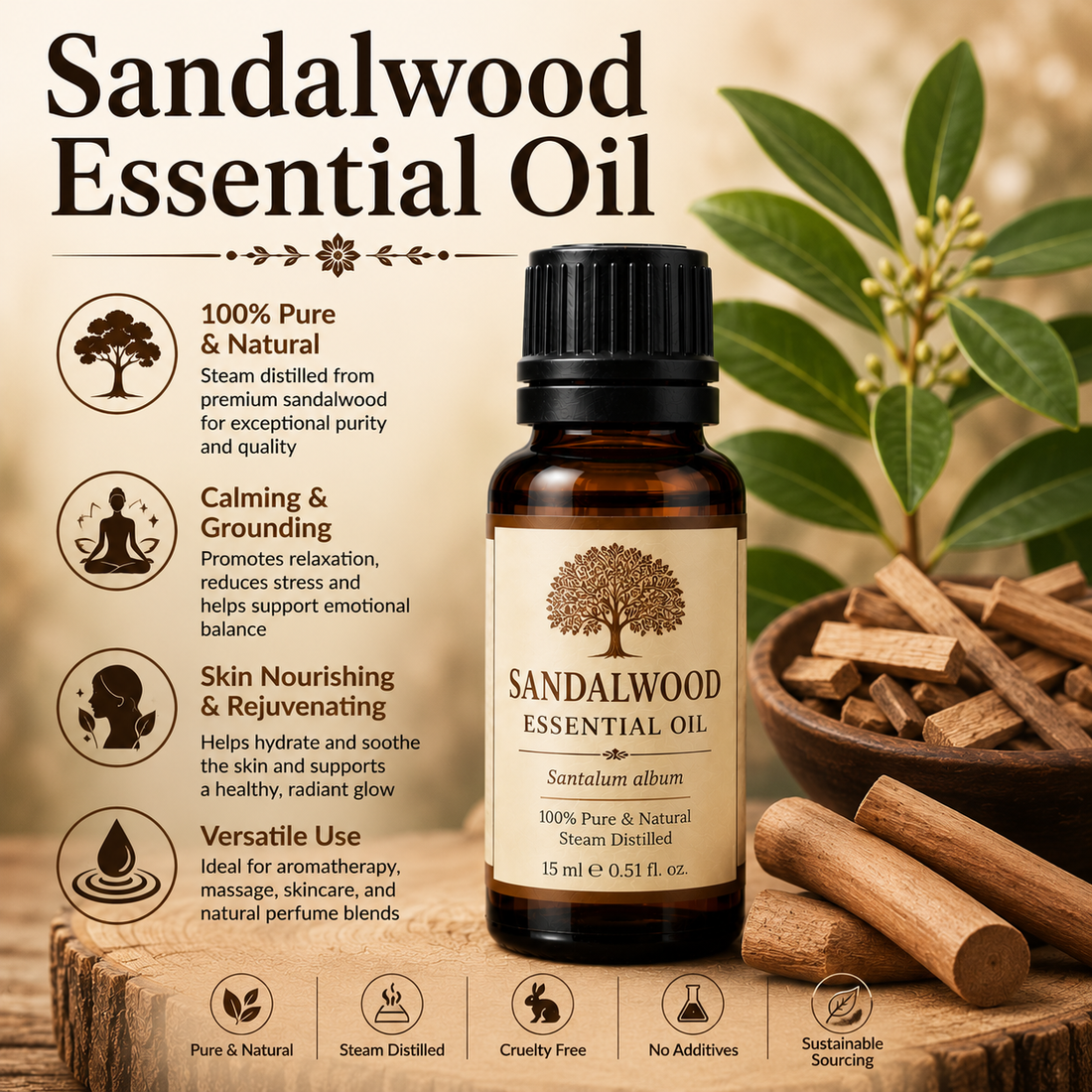 Sandalwood essential oil 