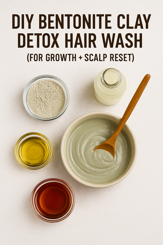 DIY Bentonite Clay Detox Hair Wash (for Growth + Scalp Reset)