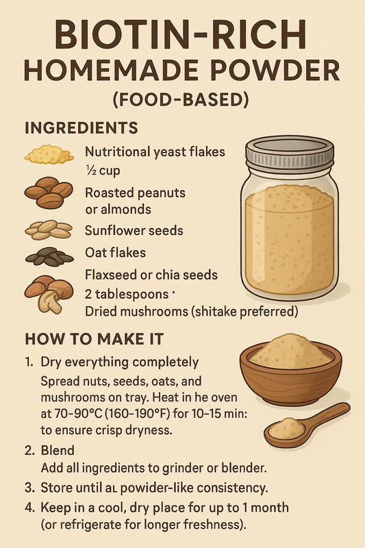 Biotin-Rich Homemade Powder (Food-Based)