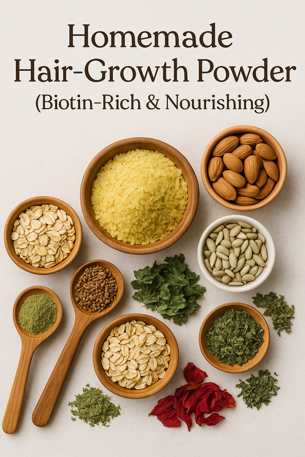 Homemade Hair-Growth Powder (Biotin-Rich & Nourishing)