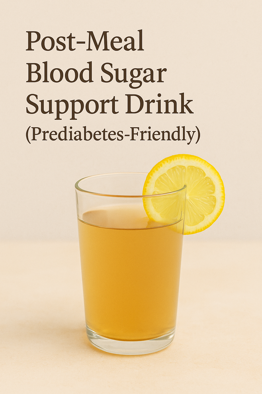 Post-Meal Blood Sugar Support Drink (Prediabetes-Friendly)