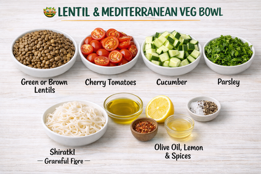 🥗 LENTIL & MEDITERRANEAN VEG BOWL