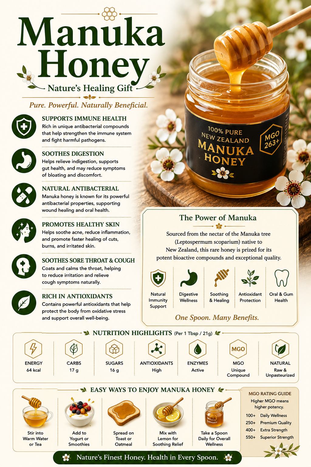 Manuka Honey natural remedy benefits uses side effects antibacterial support and wellness guide