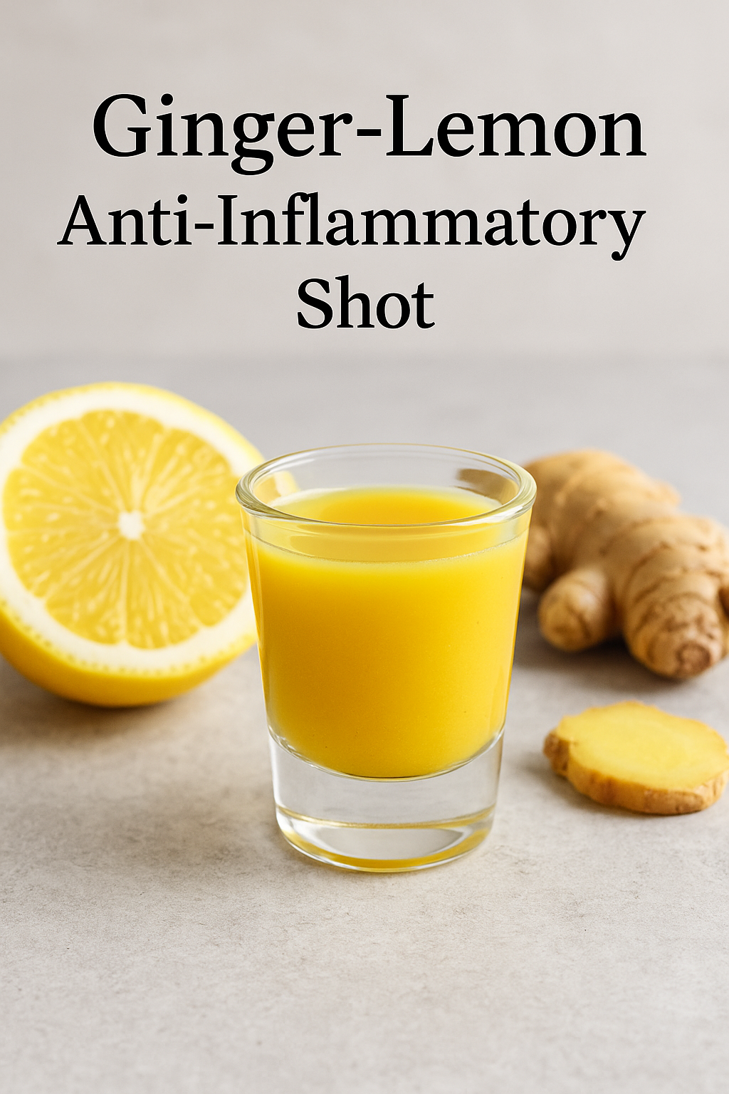 Ginger-Lemon Anti-Inflammatory Shot