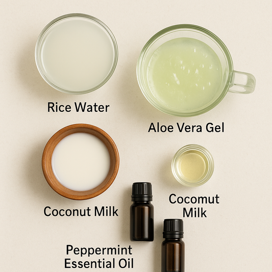 DIY Aloe + Rice Water Hair Growth Wash