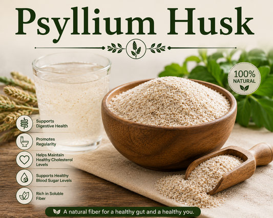 Psyllium Husk benefits uses side effects digestive wellness gut health and fiber gu