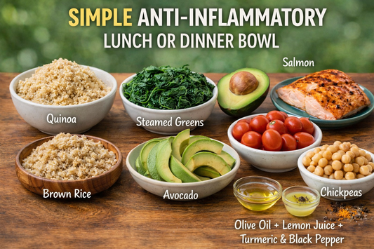 🥗 SIMPLE ANTI-INFLAMMATORY LUNCH OR DINNER BOWL