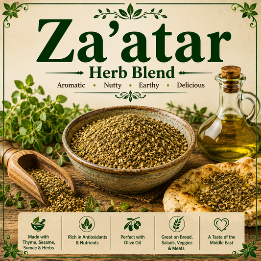 Za'atar Herb Blend benefits uses side effects Mediterranean herbs antioxidant support and wellness guide