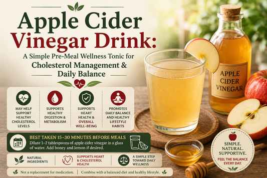 Apple Cider Vinegar Drink: A Simple Pre-Meal Wellness Tonic for Cholesterol Management & Daily Balance