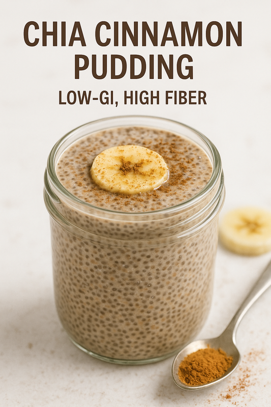 Chia Cinnamon Pudding (Low-GI, High Fiber)